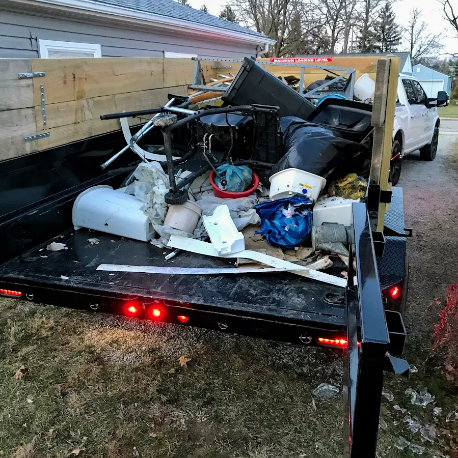 Roll-off dumpster delivered to a residential driveway in Lititz