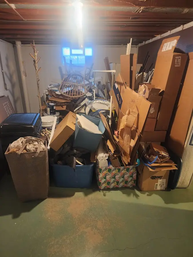 Roll-off dumpster container at job site for Yard Waste Dumpster Rental in Lititz